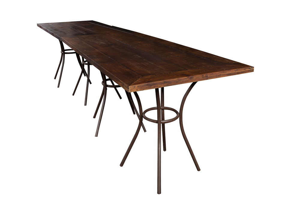 MESA IMBUIA RIPADA TIPO BISTRO