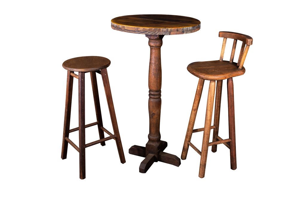 BISTRÔ DE MADEIRA RÚSTICA NATURAL