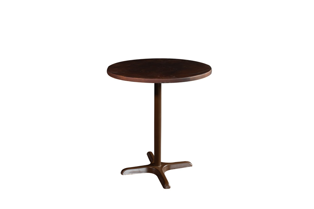 MESA NAMORADEIRA REDONDA PÉ DE FERRO