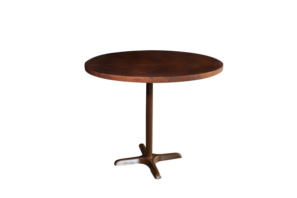 MESA NAMORADEIRA REDONDA PÉ DE FERRO