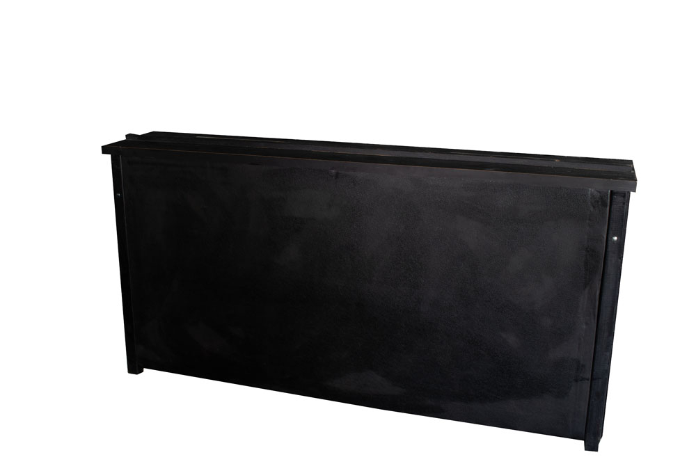 BALCÃO/APARADOR PRETO COURINO