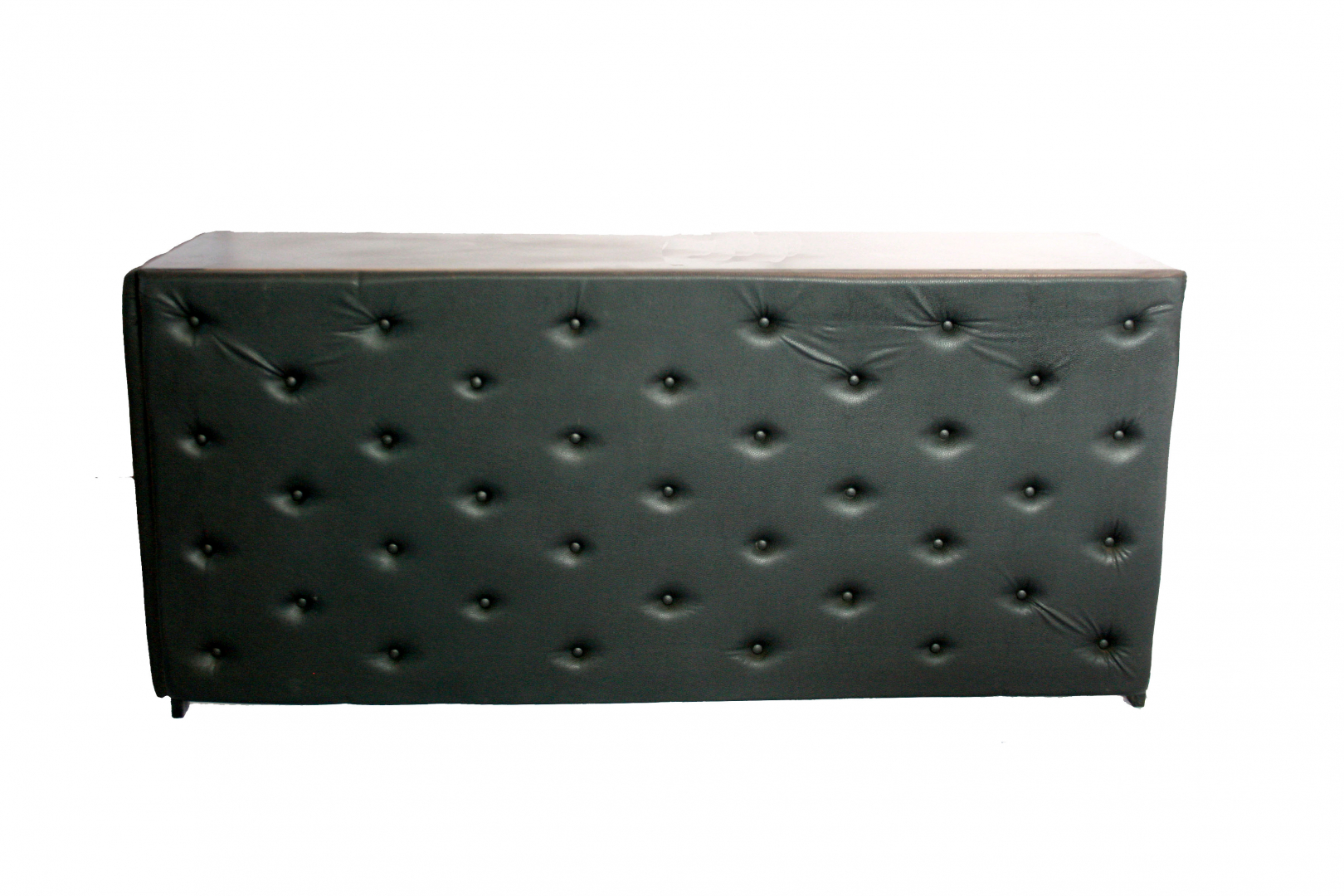 BALCÃO/APARADOR BOTONE EM CORINO PRETO  